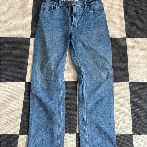 Abercrombie & Fitch 90s Straight Blue Jeans 28S - Picture 1 of 3